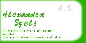 alexandra szeli business card